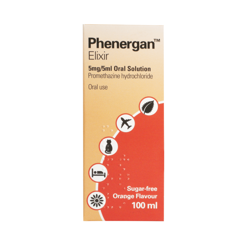 Phenergan Elixir 5mg/5ml 100ml available online at Anfield Pharmacy, Liverpool