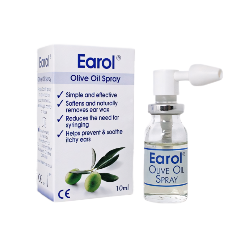 Earol Olive Oil Spray spray available online at Anfield Pharmacy, Liverpool