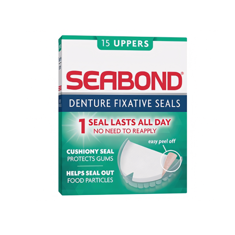 Seabond Denture Fixative Seals Uppers available online at Anfield Pharmacy, Liverpool