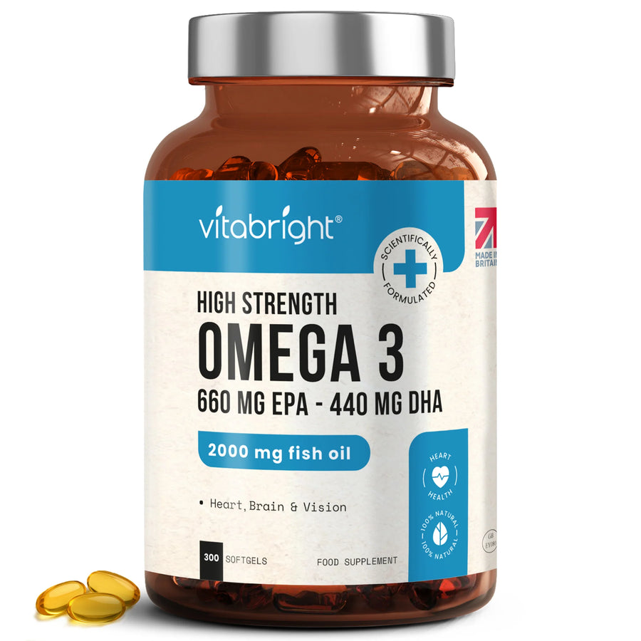 Omega 3 Fish Oil High Strength Capsules capsules available online at Anfield Pharmacy, Liverpool