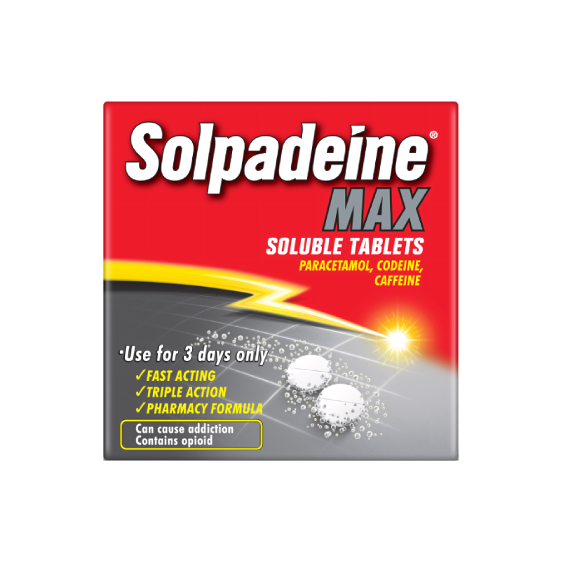 Solpadeine Max Soluble Tablets tablets available online at Anfield Pharmacy, Liverpool
