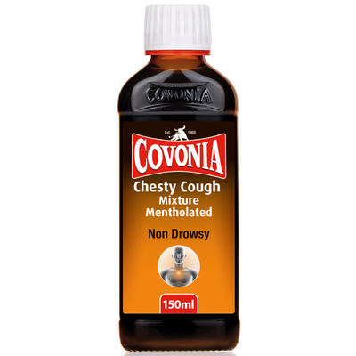 Covonia Chesty Cough Mixture 150ml available online at Anfield Pharmacy, Liverpool