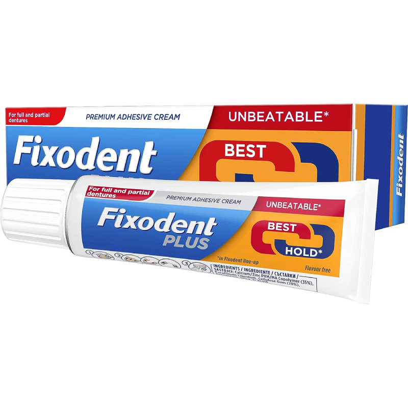 Fixodent Plus Unbeatable Best Hold 40g available online at Anfield Pharmacy, Liverpool