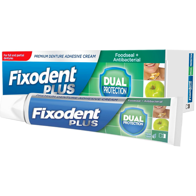 Fixodent Plus Dual Protection Antibacterial available online at Anfield Pharmacy, Liverpool