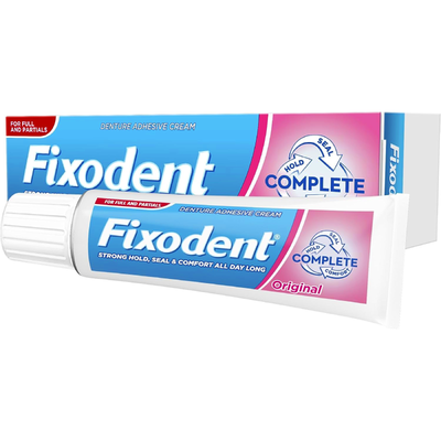 Fixodent Complete Original Denture Adhesive Cream cream available online at Anfield Pharmacy, Liverpool