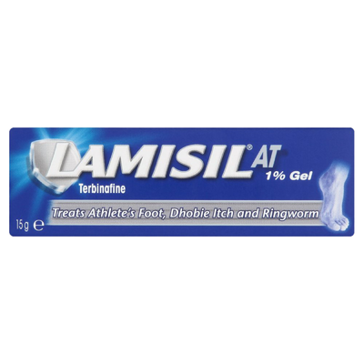 Lamisil AT Gel 1% 15g gel available online at Anfield Pharmacy, Liverpool