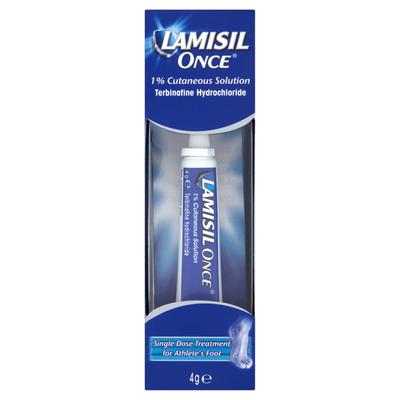 Lamisil Once 1% Solution 4g solution available online at Anfield Pharmacy, Liverpool