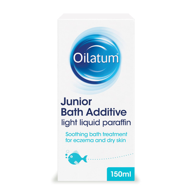 Oilatum Junior Bath Additive oil available online at Anfield Pharmacy, Liverpool