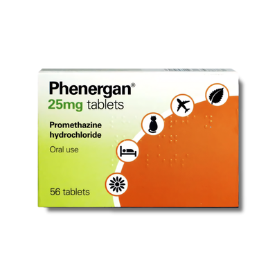 Phenergan Tablets 25mg tablets available online at Anfield Pharmacy, Liverpool