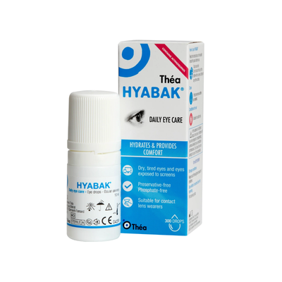 Hyabak Daily Dry Eye Drops eye drops available online at Anfield Pharmacy, Liverpool