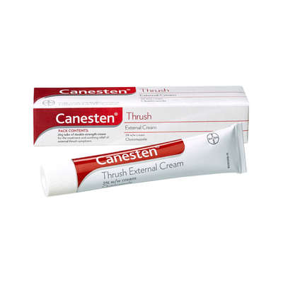 Canesten 2% Thrush Cream 20g cream available online at Anfield Pharmacy, Liverpool