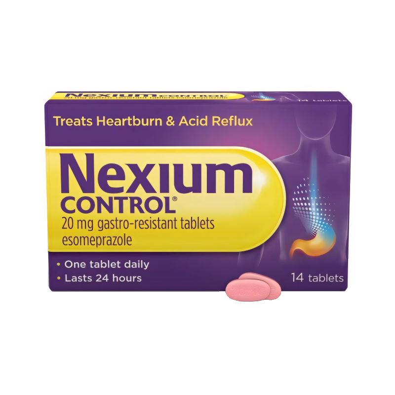 Nexium Control Capsules (Esomeprazole) capsules available online at Anfield Pharmacy, Liverpool