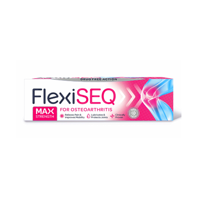 Flexiseq Gel Max Strength gel available online at Anfield Pharmacy, Liverpool