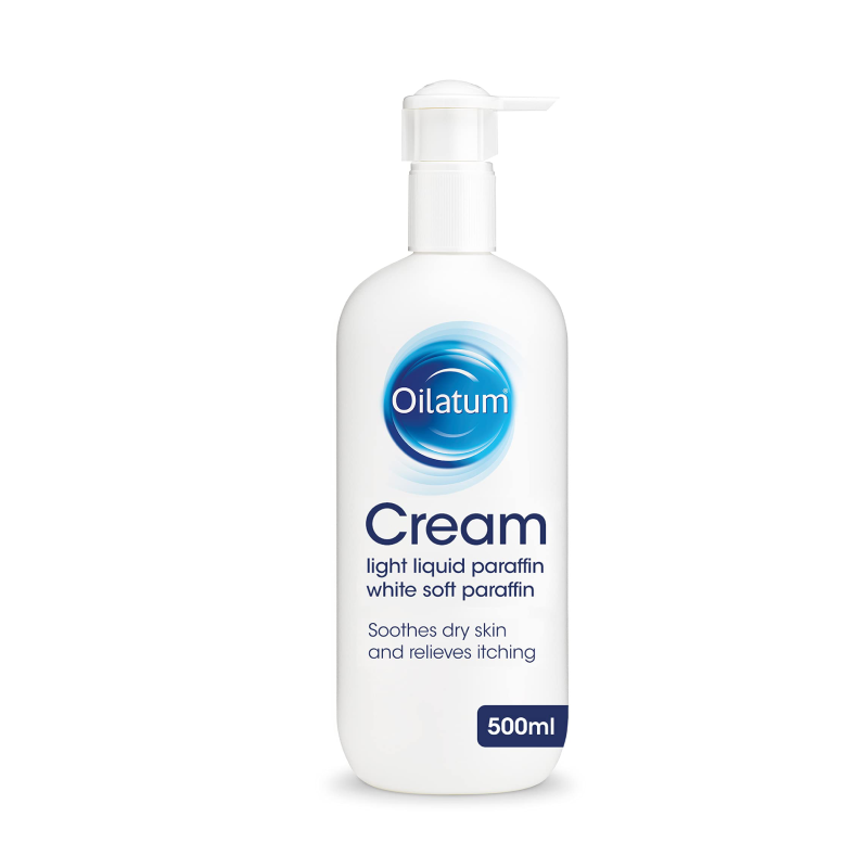 Oilatum Cream Pump 500ml cream available online at Anfield Pharmacy, Liverpool