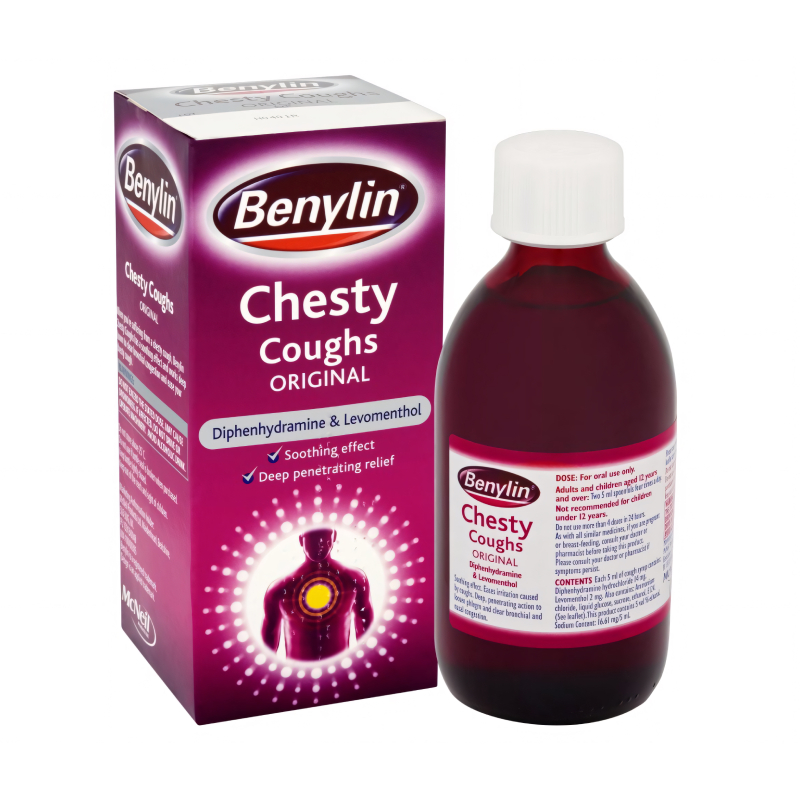Benylin Chesty Cough Original available online at Anfield Pharmacy, Liverpool