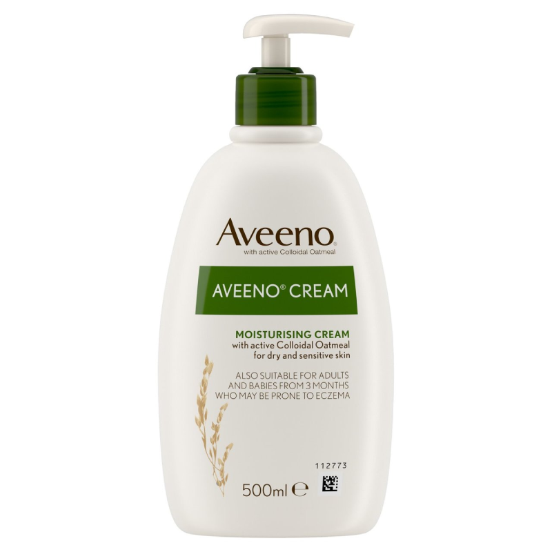 Aveeno Cream 500ml cream available online at Anfield Pharmacy, Liverpool