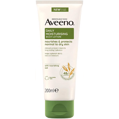 Aveeno Daily Moisturising Lotion 200ml lotion available online at Anfield Pharmacy, Liverpool