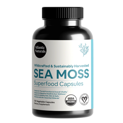 Sea Moss Capsules 1000mg capsules available online at Anfield Pharmacy, Liverpool