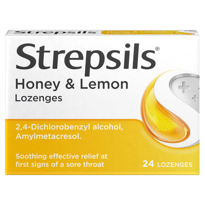 Strepsils Honey & Lemon Lozenges (24) - Anfield Pharmacy