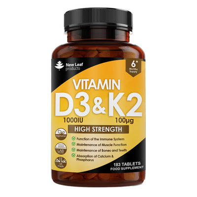 Vitamin D3 + K2 High Strength Capsules capsules available online at Anfield Pharmacy, Liverpool