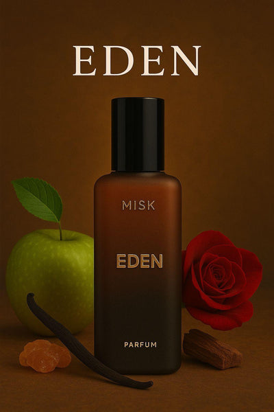 MISK Eden alcohol-free perfume bottle